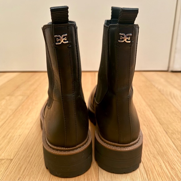Sam Edelman Black Chunky Chelsea Winter Boots - Picture 4 of 8